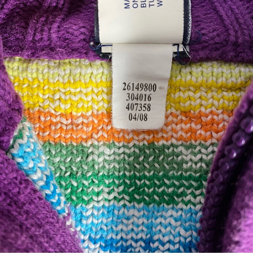 VINTAGE Y2K GAP Rainbow Fair Isle Girl's Sweater - Picture 7 of 7
